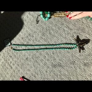 Turquoise longhorn necklace